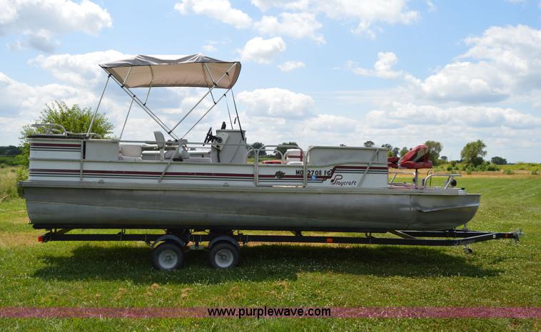 image for item H2870 1988 Playcraft pontoon boat