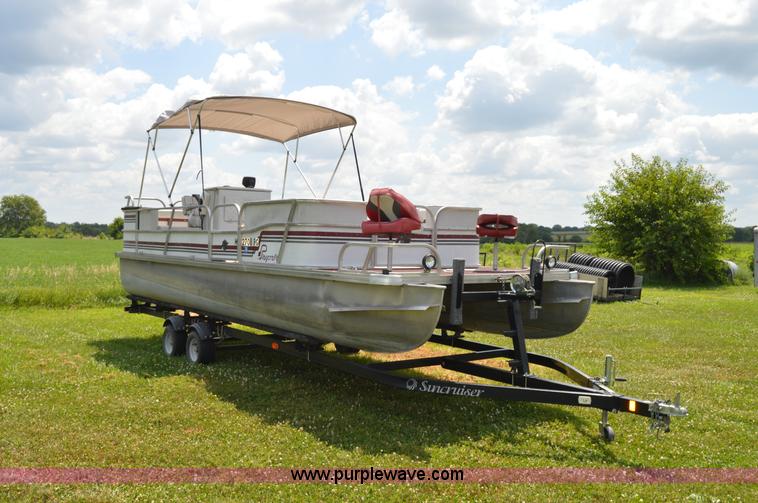 image for item H2870 1988 Playcraft pontoon boat
