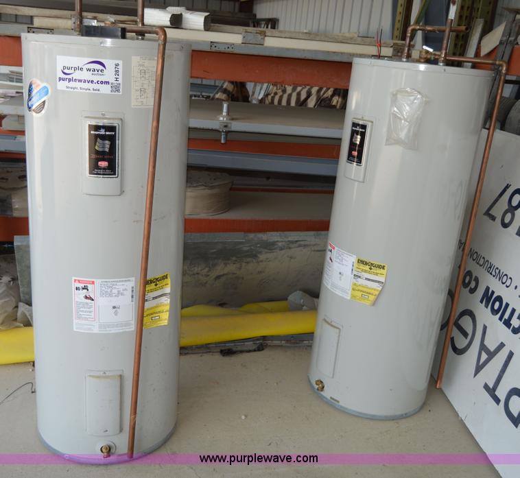 image for item H2876 (2) Bradford White electric water heaters