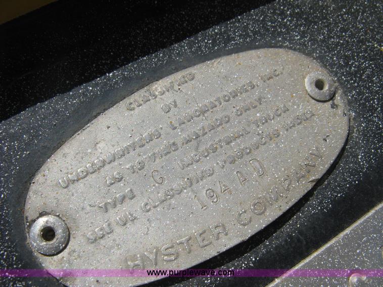 image for item H5292 Hyster rough terrain forklift