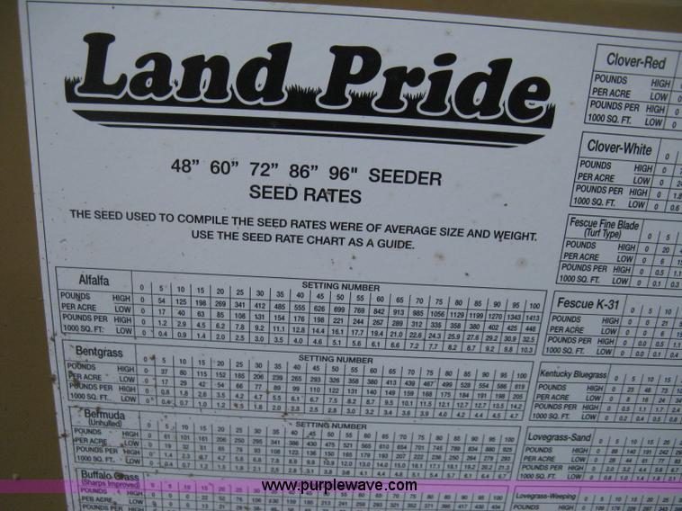 image for item H5315 Land Pride PS1572 grass drill