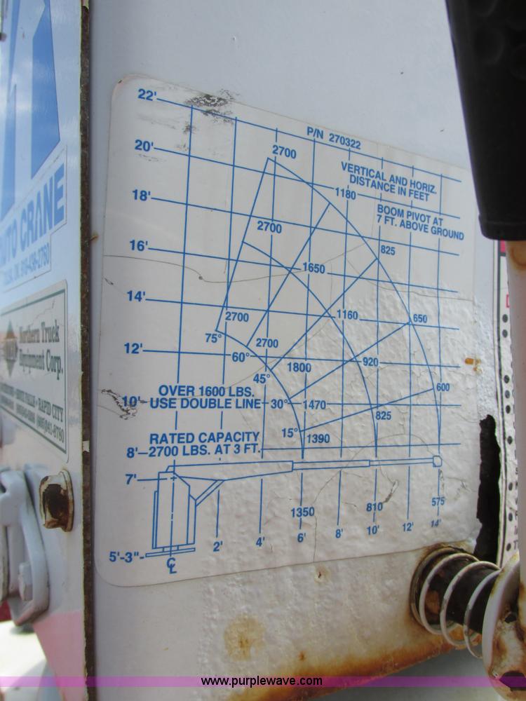 image for item I6217 2000 Ford F350 Super Duty XL SuperCab service truck with crane