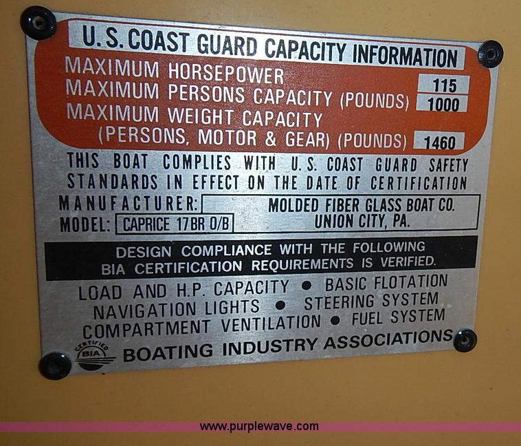 image for item J3161 1977 Caprice boat