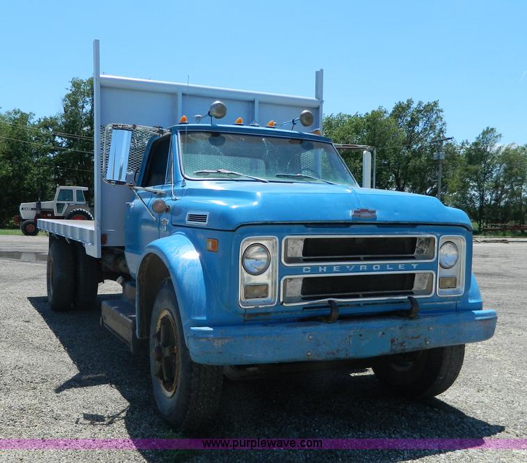 image for item AL9968 1968 Chevrolet C60 flatbed truck