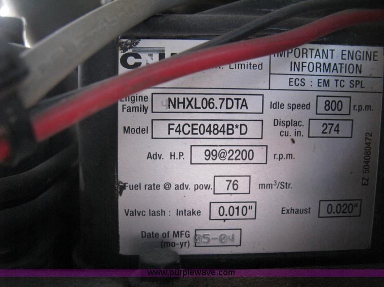 image for item H5311 2004 New Holland TS100A Plus tractor