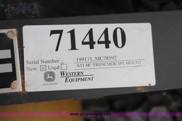 image for item H5623 Bradco 612 trencher