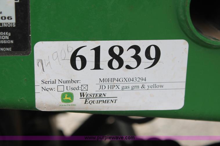 image for item H8258 2006 John Deere HPX Gator utility vehicle