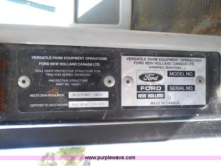 image for item I3432 1993 Ford 846 Versatile 4WD tractor