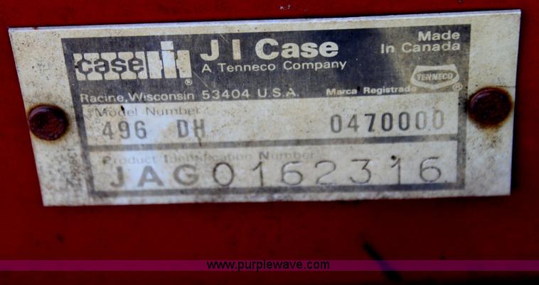 image for item I7271 Case 496DH folding disk