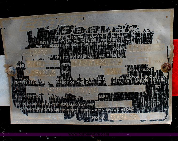 image for item C3910 2006 Eager Beaver 50GSL trailer