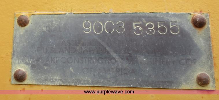 image for item D2109 1997 Kawasaki 90Z wheel loader