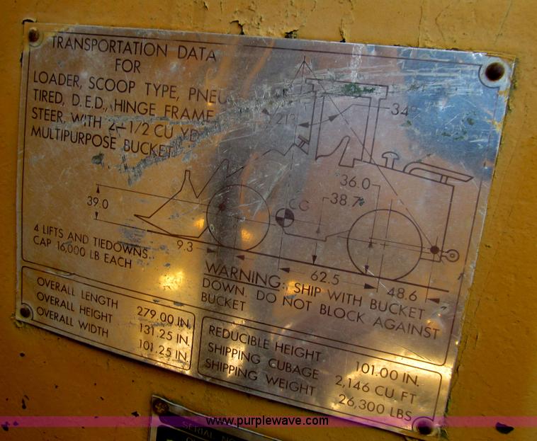 image for item E4921 1969 Allis Chalmers 645M wheel loader