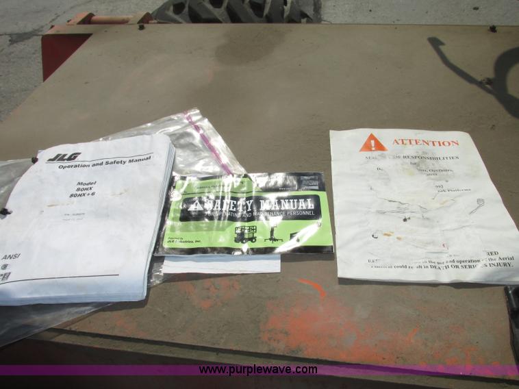 image for item F7481 1998 JLG 80HX boom lift