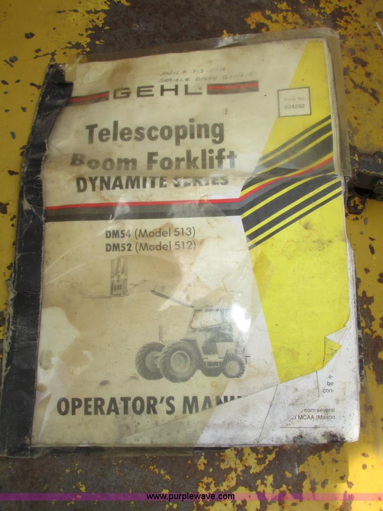 image for item F7483 Gehl 513 telehandler