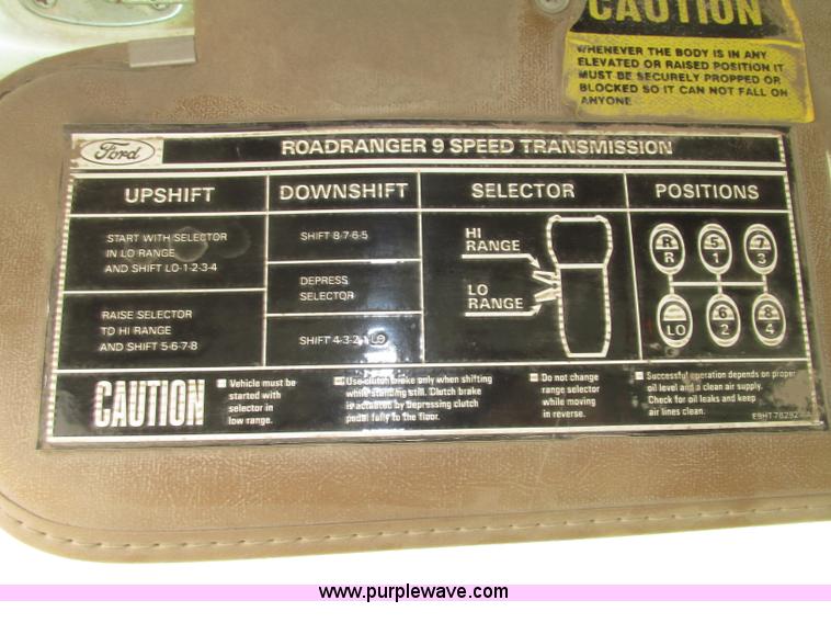 image for item F7491 1995 Ford LT8000 dump truck