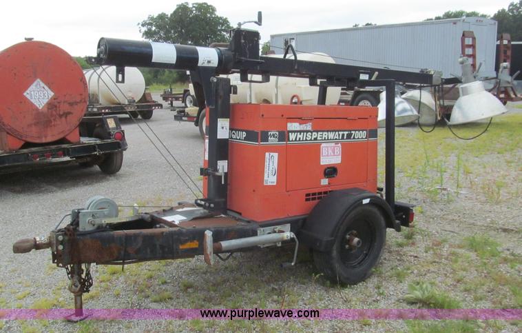 image for item F8862 Multiquip Whisperwatt 7000 light tower