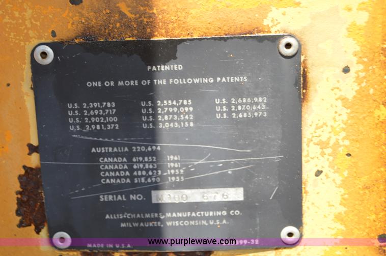 image for item H2810 Allis Chalmers M100 rigid motor grader