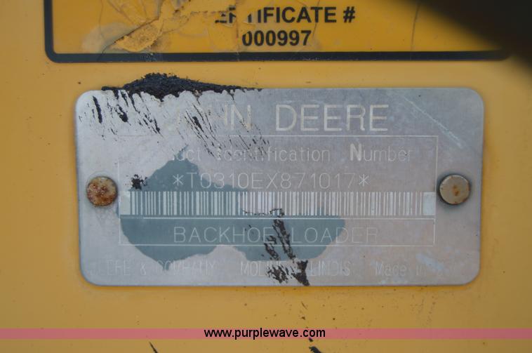 image for item H2828 1999 John Deere 310E backhoe