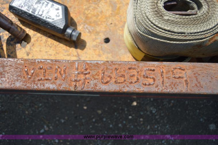 image for item H2829 1966 American tilt deck trailer