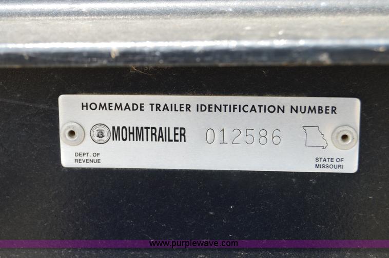 image for item H2839 2011 Shop Built gooseneck trailer