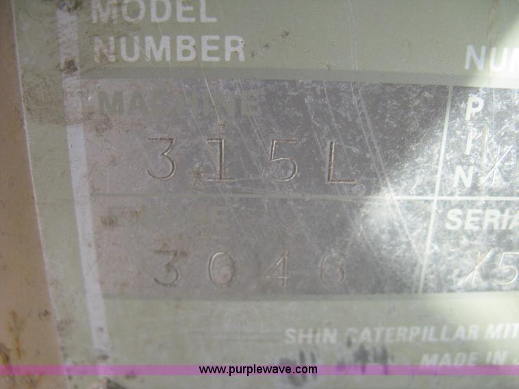 image for item H5273 1996 Caterpillar 315 L excavator