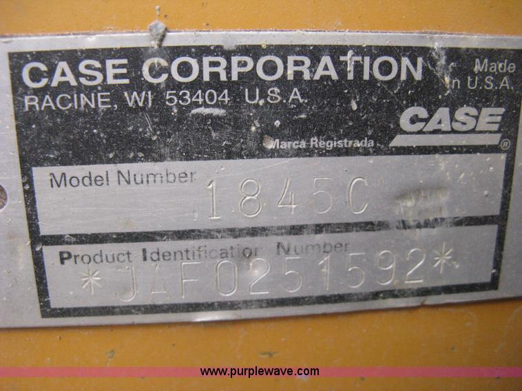 image for item H5301 1998 Case 1845C skid steer