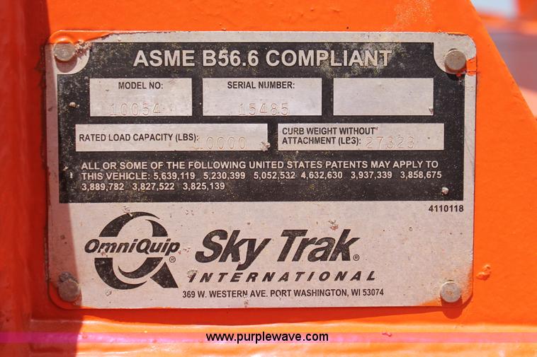 image for item H5627 2001 SkyTrak 10054 Legacy Series telehandler