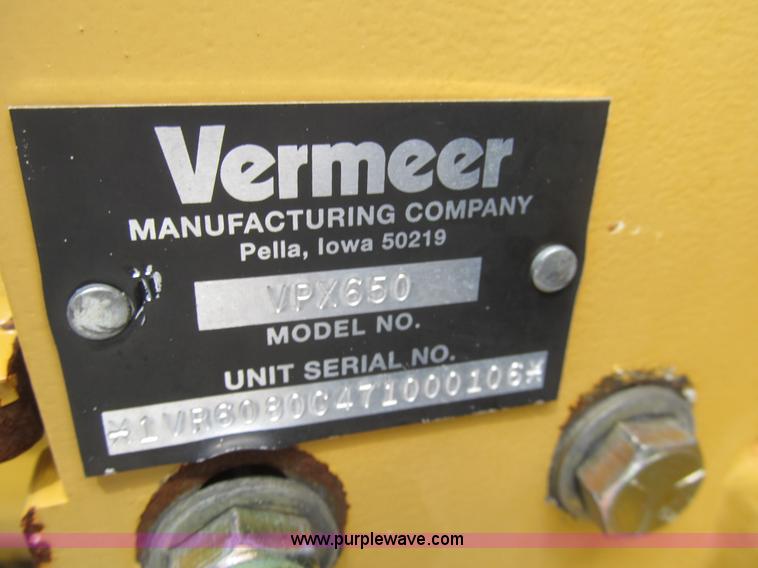 image for item H8872 2005 Vermeer RT650 trencher