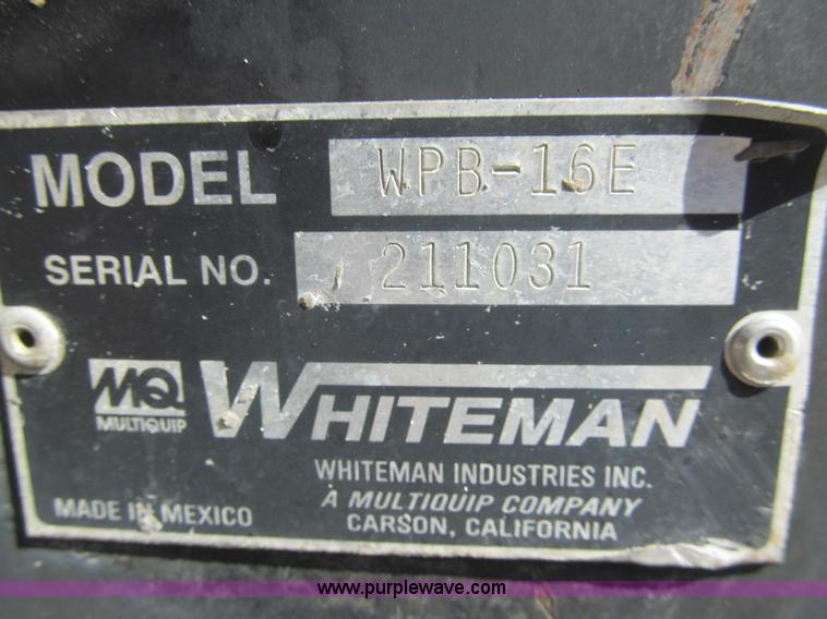image for item H8876 Multiquip Whiteman WBH-16 power buggy