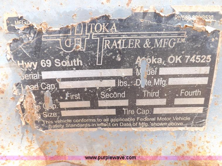 image for item H9204 2000 Atoka lowboy trailer