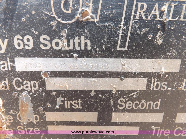 image for item H9204 2000 Atoka lowboy trailer