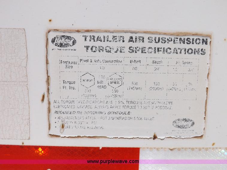 image for item H9207 2009 Corn Belt S4002 belly dump trailer