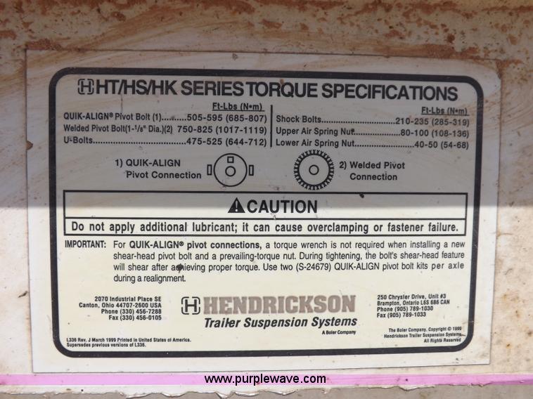 image for item H9209 2007 Corn Belt belly dump trailer