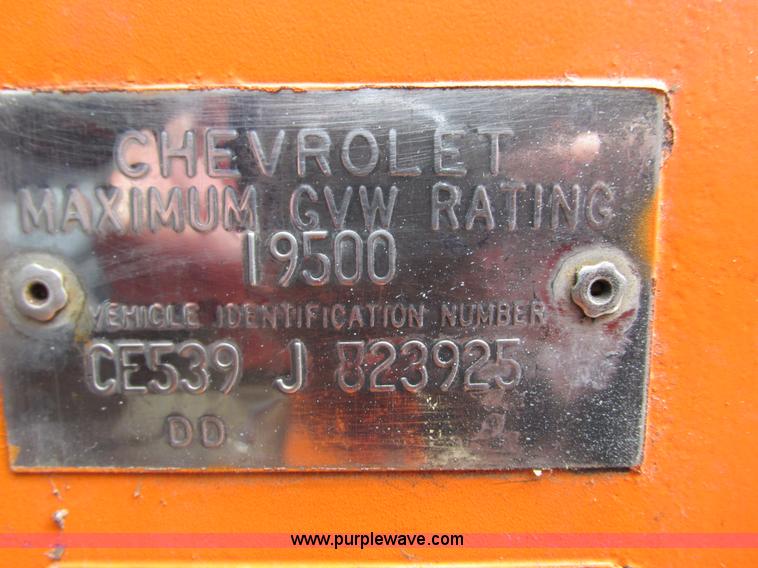 image for item I3840 1969 Chevrolet C50 dump truck