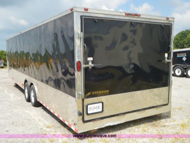 image for item I6498 2011 Typhoon Hurricane enclosed trailer