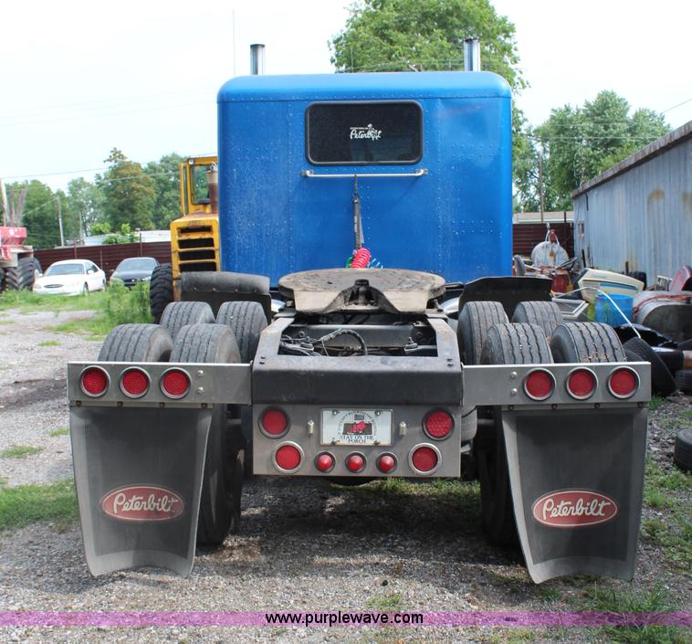 image for item J1018 1987 Peterbilt 359 Classic semi truck
