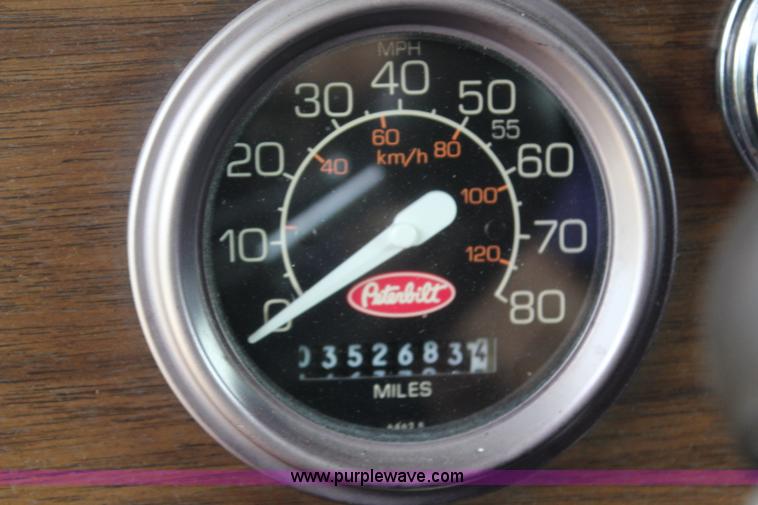 image for item J1018 1987 Peterbilt 359 Classic semi truck
