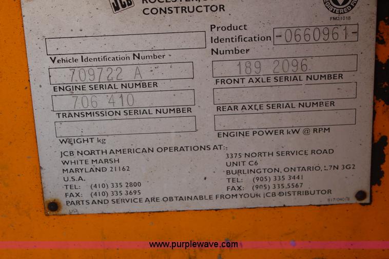 image for item J1050 JCB 930 forklift