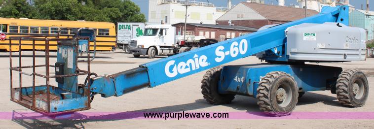 image for item J1082 2000 Genie S60 boom lift