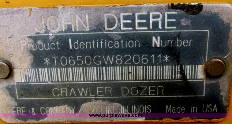 image for item J2470 1994 John Deere 650G LT dozer