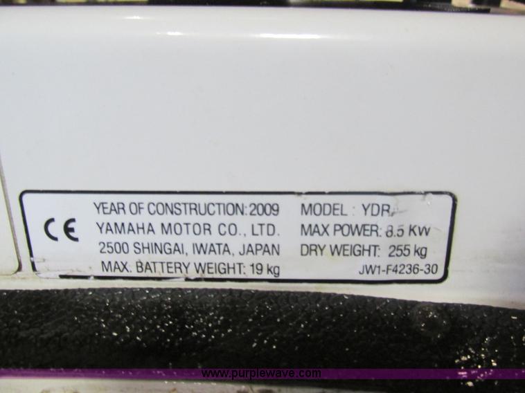 image for item AW9912 2009 Yamaha golf cart