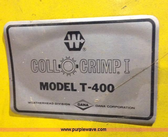 image for item D1150 Coll-O-Crimp T400 hydraulic hose crimping machine