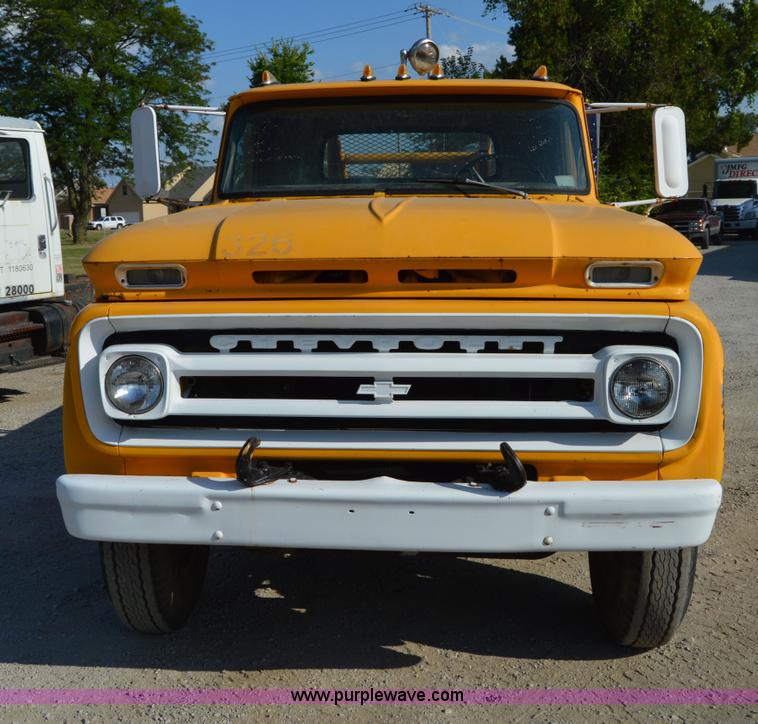image for item H2855 1965 Chevrolet 60 flatbed truck