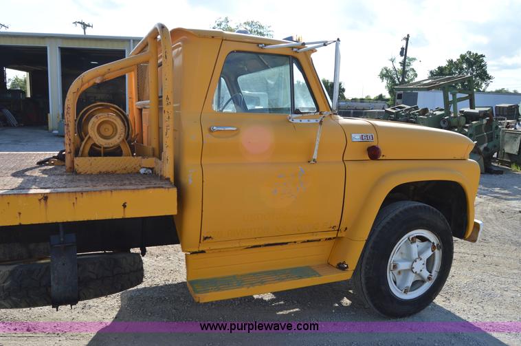 image for item H2855 1965 Chevrolet 60 flatbed truck