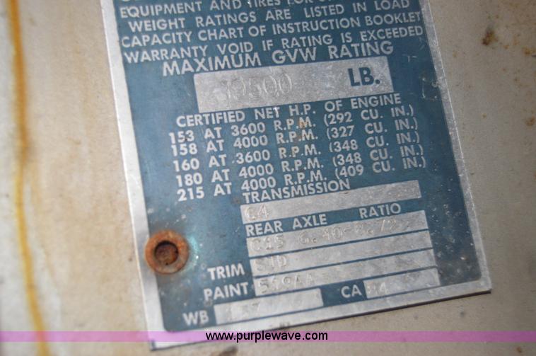 image for item H2855 1965 Chevrolet 60 flatbed truck