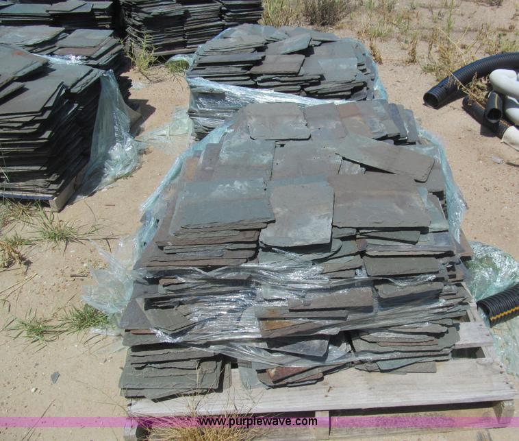 image for item H8835 (10) pallets of salvaged slate roofing tile