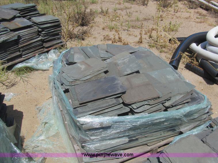 image for item H8835 (10) pallets of salvaged slate roofing tile