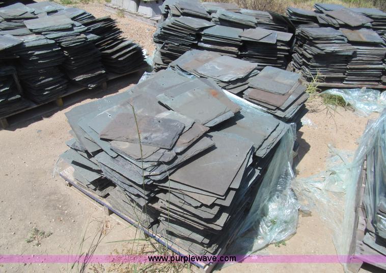 image for item H8835 (10) pallets of salvaged slate roofing tile