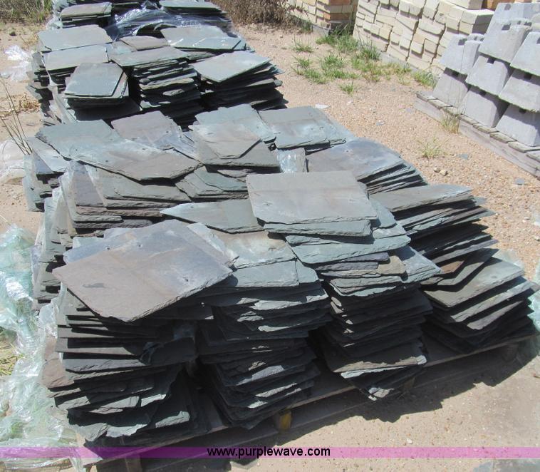 image for item H8835 (10) pallets of salvaged slate roofing tile