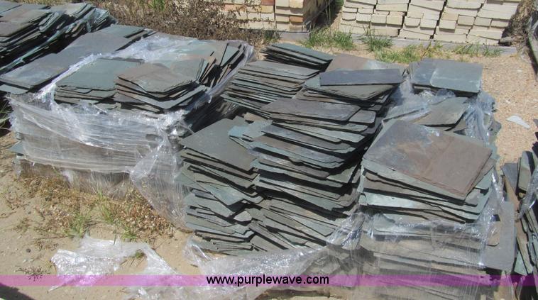 image for item H8835 (10) pallets of salvaged slate roofing tile